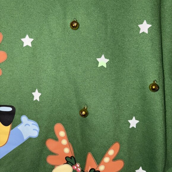 NWT Bluey Christmas Sweatshirt Men's Size XL Jingle Bells Crewneck Pullover - Picture 5 of 10